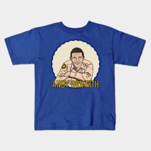 Andy Griffith as Andy Taylor Kids T-Shirt